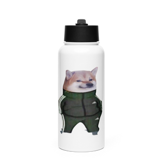 173 7005293 Stainless Steel Water Bottle with a Straw Lid