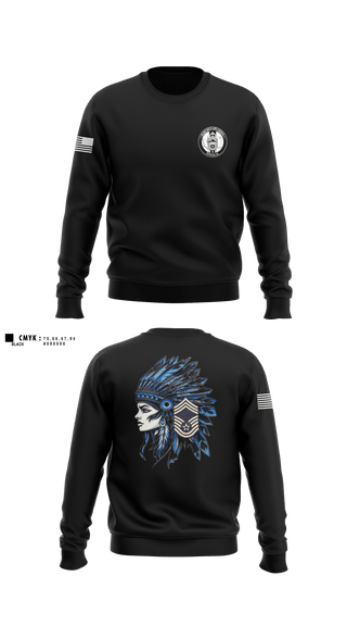 Crew Neck Sweatshirt, Fairchild AFB Chiefs, Air Force, Teamtime, Team time, sublimation, custom sports apparel, team uniforms, spirit wear, spiritwear, sports uniforms, custom shirts, team store, custom team store, fundraiser sports, apparel fundraiser