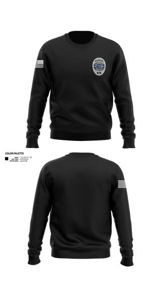 Crew Neck Sweatshirt, Clermont PD, Police, Teamtime, Team time, sublimation, custom sports apparel, team uniforms, spirit wear, spiritwear, sports uniforms, custom shirts, team store, custom team store, fundraiser sports, apparel fundraiser