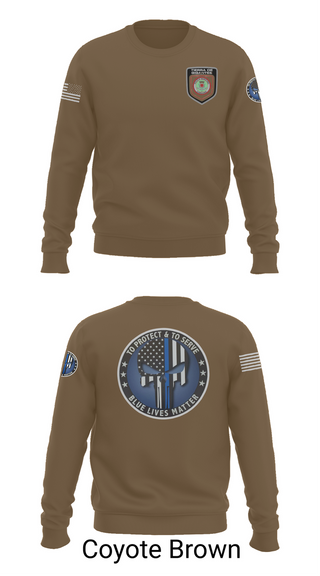 Crew Neck Sweatshirt, Policía Municipal de Carolina, , Teamtime, Team time, sublimation, custom sports apparel, team uniforms, spirit wear, spiritwear, sports uniforms, custom shirts, team store, custom team store, fundraiser sports, apparel fundraiser