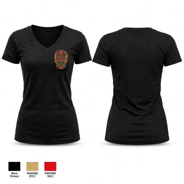 Womens Short Sleeve Vneck Shirt, Air Med 5, EMS/EMT, Teamtime, Team time, sublimation, custom sports apparel, team uniforms, spirit wear, spiritwear, sports uniforms, custom shirts, team store, custom team store, fundraiser sports, apparel fundraiser