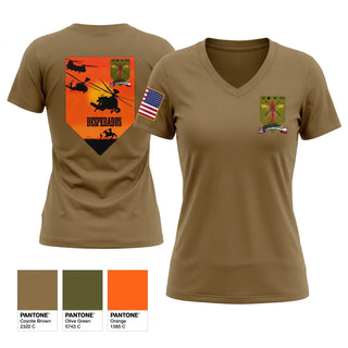 Womens Short Sleeve Vneck Shirt, 1-1 ATTACK BATTALION, Army, Teamtime, Team time, sublimation, custom sports apparel, team uniforms, spirit wear, spiritwear, sports uniforms, custom shirts, team store, custom team store, fundraiser sports, apparel fundraiser