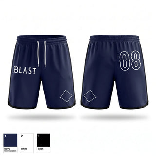 Athletic Shorts With Pockets, Blast Baseball, Baseball, Teamtime, Team time, sublimation, custom sports apparel, team uniforms, spirit wear, spiritwear, sports uniforms, custom shirts, team store, custom team store, fundraiser sports, apparel fundraiser