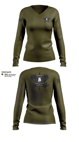 Womens Long Sleeve Vneck Shirt, Bruiser Shift, Police, Teamtime, Team time, sublimation, custom sports apparel, team uniforms, spirit wear, spiritwear, sports uniforms, custom shirts, team store, custom team store, fundraiser sports, apparel fundraiser