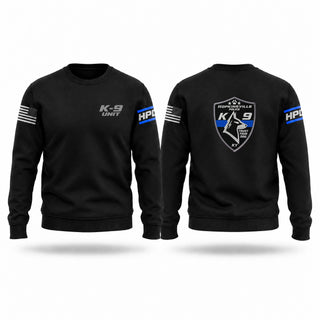 Crew Neck Sweatshirt, HPD K9, Police, Teamtime, Team time, sublimation, custom sports apparel, team uniforms, spirit wear, spiritwear, sports uniforms, custom shirts, team store, custom team store, fundraiser sports, apparel fundraiser