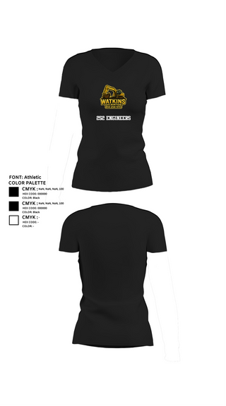 Womens Short Sleeve Vneck Shirt, 252 EngineersWatkins Excavation, , Teamtime, Team time, sublimation, custom sports apparel, team uniforms, spirit wear, spiritwear, sports uniforms, custom shirts, team store, custom team store, fundraiser sports, apparel fundraiser