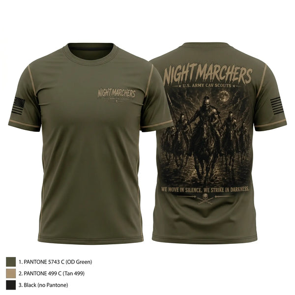 Short Sleeve Performance Shirt, 3rd platoon Nightmarchers, Army, Teamtime, Team time, sublimation, custom sports apparel, team uniforms, spirit wear, spiritwear, sports uniforms, custom shirts, team store, custom team store, fundraiser sports, apparel fundraiser