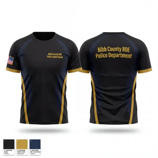 Short Sleeve Performance Shirt, Bibb County BOE Police Department, Police, Teamtime, Team time, sublimation, custom sports apparel, team uniforms, spirit wear, spiritwear, sports uniforms, custom shirts, team store, custom team store, fundraiser sports, apparel fundraiser