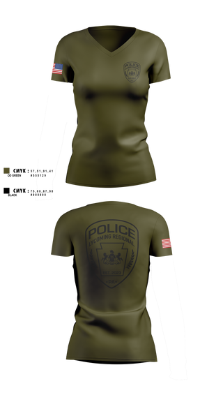 Womens Short Sleeve Vneck Shirt, Lycoming Regional Police Department, Police, Teamtime, Team time, sublimation, custom sports apparel, team uniforms, spirit wear, spiritwear, sports uniforms, custom shirts, team store, custom team store, fundraiser sports, apparel fundraiser