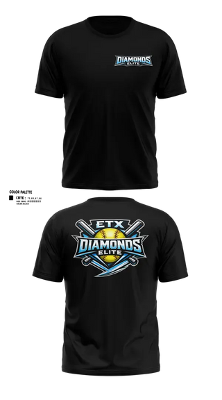 Short Sleeve Performance Shirt, ETX Diamonds Elite, Softball, Teamtime, Team time, sublimation, custom sports apparel, team uniforms, spirit wear, spiritwear, sports uniforms, custom shirts, team store, custom team store, fundraiser sports, apparel fundraiser