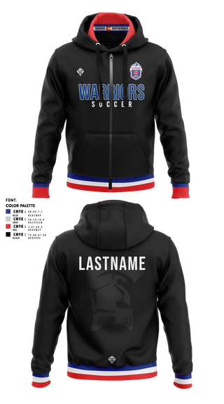 Zip Hoodie, Coal Ridge HS Boys Soccer, Men's Soccer, Teamtime, Team time, sublimation, custom sports apparel, team uniforms, spirit wear, spiritwear, sports uniforms, custom shirts, team store, custom team store, fundraiser sports, apparel fundraiser