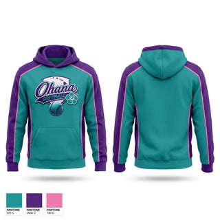 Hoodie, Ohana, Softball, Teamtime, Team time, sublimation, custom sports apparel, team uniforms, spirit wear, spiritwear, sports uniforms, custom shirts, team store, custom team store, fundraiser sports, apparel fundraiser