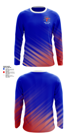 Long Sleeve Performance Shirt, SGHS Titan Soccer, Men's Soccer, Teamtime, Team time, sublimation, custom sports apparel, team uniforms, spirit wear, spiritwear, sports uniforms, custom shirts, team store, custom team store, fundraiser sports, apparel fundraiser