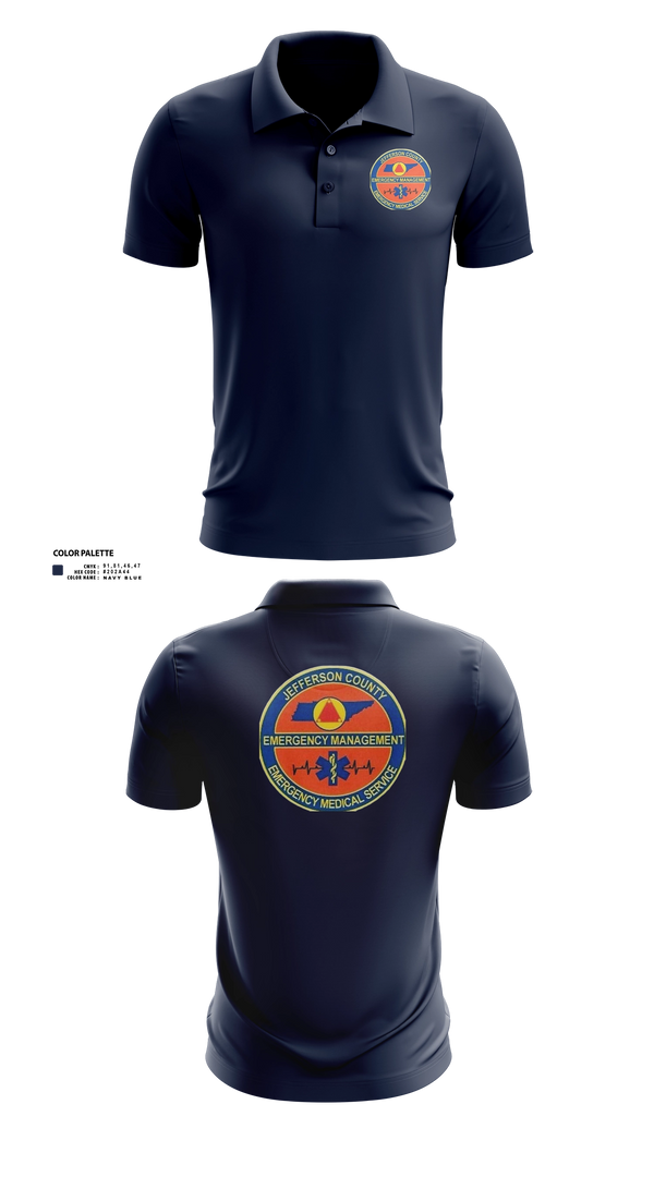 Short Sleeve Performance Polo, JEFFERSON COUNTY EMS, EMS/EMT, Teamtime, Team time, sublimation, custom sports apparel, team uniforms, spirit wear, spiritwear, sports uniforms, custom shirts, team store, custom team store, fundraiser sports, apparel fundraiser