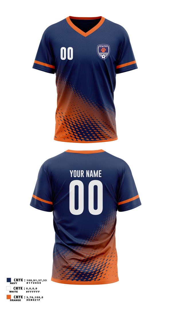 Mens Soccer Jersey, Delmar, Men's Soccer, Teamtime, Team time, sublimation, custom sports apparel, team uniforms, spirit wear, spiritwear, sports uniforms, custom shirts, team store, custom team store, fundraiser sports, apparel fundraiser