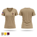 7390th blood detachment Women's Short Sleeve V-neck Shirt - 1