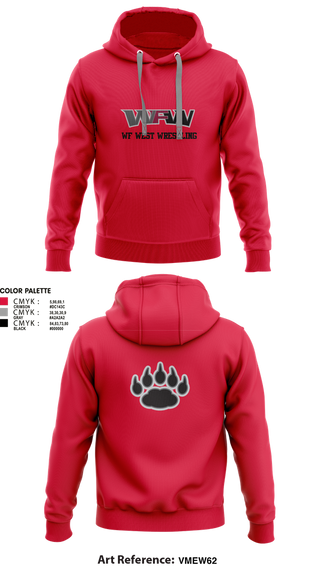 Hoodie, WF WEST WRESTLING, Wrestling, Teamtime, Team time, sublimation, custom sports apparel, team uniforms, spirit wear, spiritwear, sports uniforms, custom shirts, team store, custom team store, fundraiser sports, apparel fundraiser