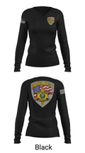 Caldwell County Sheriff's Office 64628956 Women's Long Sleeve V-neck Shirt - 35