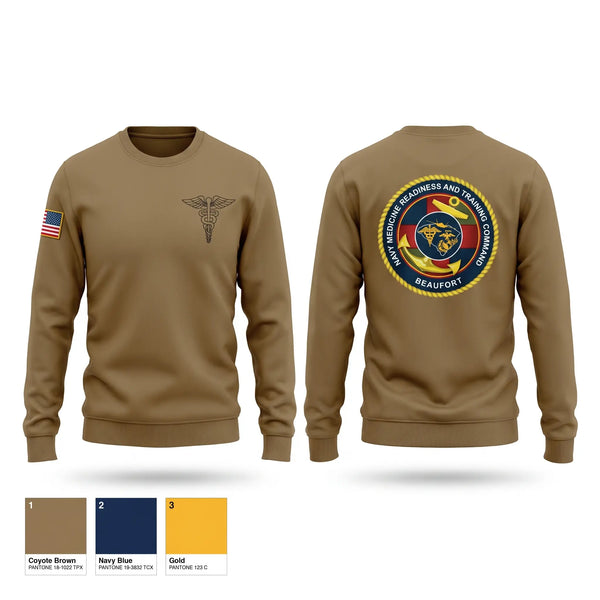 Crew Neck Sweatshirt, MCAS Medical, Navy, Teamtime, Team time, sublimation, custom sports apparel, team uniforms, spirit wear, spiritwear, sports uniforms, custom shirts, team store, custom team store, fundraiser sports, apparel fundraiser