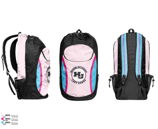 Gear Bag, Hardin Jefferson Lady Hawks, Women's Volleyball, Teamtime, Team time, sublimation, custom sports apparel, team uniforms, spirit wear, spiritwear, sports uniforms, custom shirts, team store, custom team store, fundraiser sports, apparel fundraiser