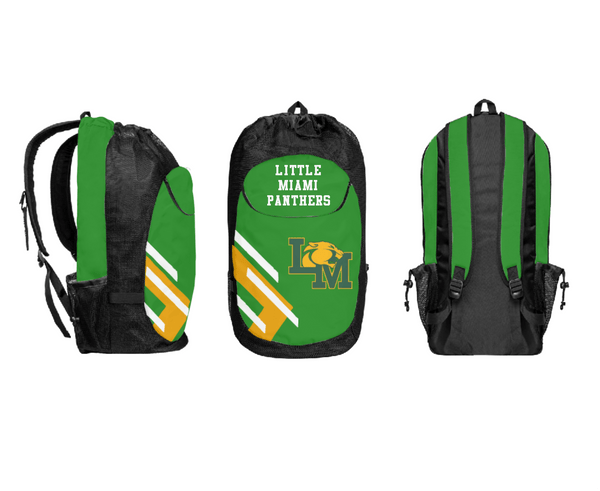 Gear Bag, Little Miami Panthers, Men's Lacrosse, Teamtime, Team time, sublimation, custom sports apparel, team uniforms, spirit wear, spiritwear, sports uniforms, custom shirts, team store, custom team store, fundraiser sports, apparel fundraiser