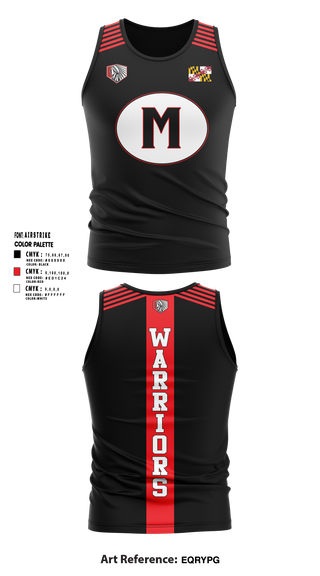 Tank Top, Maryland Warriors, Track & Field, Teamtime, Team time, sublimation, custom sports apparel, team uniforms, spirit wear, spiritwear, sports uniforms, custom shirts, team store, custom team store, fundraiser sports, apparel fundraiser