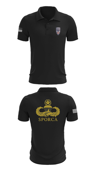 Short Sleeve Performance Polo, HHC, 725th BSB, 2/11 ABN, , Teamtime, Team time, sublimation, custom sports apparel, team uniforms, spirit wear, spiritwear, sports uniforms, custom shirts, team store, custom team store, fundraiser sports, apparel fundraiser
