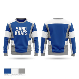 Crew Neck Sweatshirt, Sand Knats, Baseball, Teamtime, Team time, sublimation, custom sports apparel, team uniforms, spirit wear, spiritwear, sports uniforms, custom shirts, team store, custom team store, fundraiser sports, apparel fundraiser