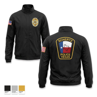 Windbreaker, Schertz, Police, Teamtime, Team time, sublimation, custom sports apparel, team uniforms, spirit wear, spiritwear, sports uniforms, custom shirts, team store, custom team store, fundraiser sports, apparel fundraiser