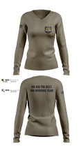 Recruiting and Retention Battalion 16496616 Women's Long Sleeve V-neck Shirt - 2