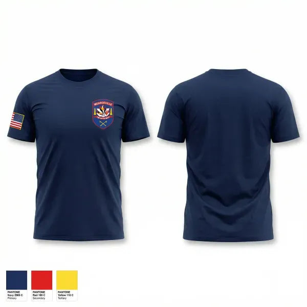 Monroeville Fire department Station 5 11171079 Old School Cotton Feel Shirt - 1