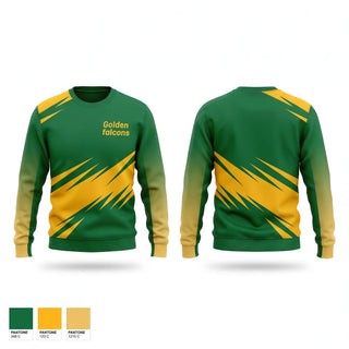 Crew Neck Sweatshirt, Golden falcons, Baseball, Teamtime, Team time, sublimation, custom sports apparel, team uniforms, spirit wear, spiritwear, sports uniforms, custom shirts, team store, custom team store, fundraiser sports, apparel fundraiser