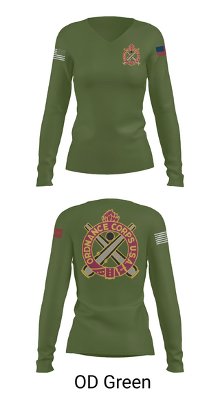 Womens Long Sleeve Vneck Shirt, H Co 1-66, , Teamtime, Team time, sublimation, custom sports apparel, team uniforms, spirit wear, spiritwear, sports uniforms, custom shirts, team store, custom team store, fundraiser sports, apparel fundraiser