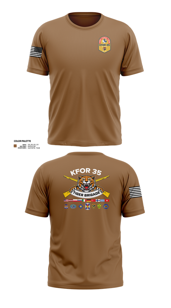 Short Sleeve Performance Shirt, 256th Infantry Brigade Combat Team, National Guard, Teamtime, Team time, sublimation, custom sports apparel, team uniforms, spirit wear, spiritwear, sports uniforms, custom shirts, team store, custom team store, fundraiser sports, apparel fundraiser