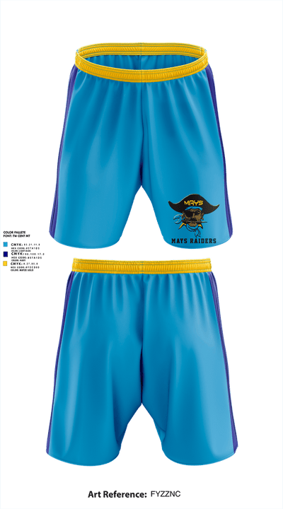 Mays Raiders 20004629 Athletic Shorts With Pockets - 1 (1)