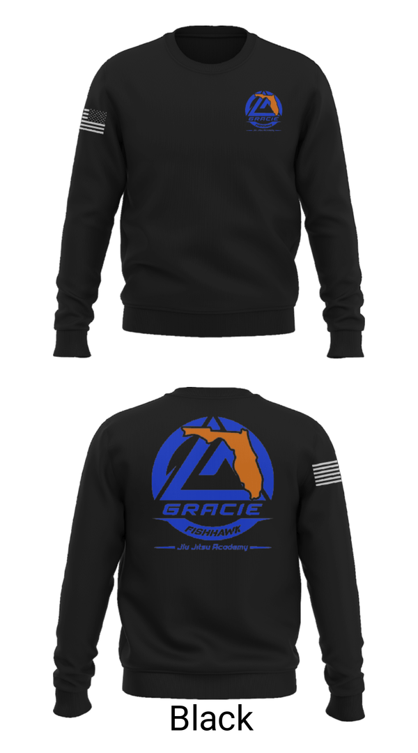 Crew Neck Sweatshirt, Gracie Fishhawk, Wrestling, Teamtime, Team time, sublimation, custom sports apparel, team uniforms, spirit wear, spiritwear, sports uniforms, custom shirts, team store, custom team store, fundraiser sports, apparel fundraiser