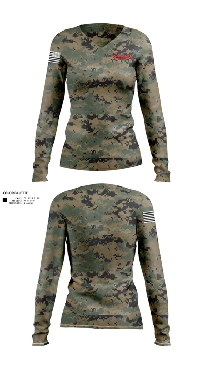 San Diego Renegades Women's Long Sleeve V-neck Shirt - 21