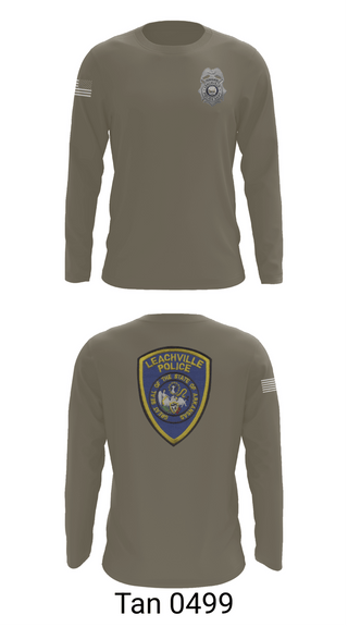 Long Sleeve Performance Shirt, Leachville Police Department, Police, Teamtime, Team time, sublimation, custom sports apparel, team uniforms, spirit wear, spiritwear, sports uniforms, custom shirts, team store, custom team store, fundraiser sports, apparel fundraiser
