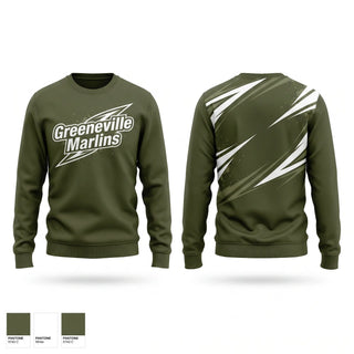 Crew Neck Sweatshirt, Greeneville Marlins, Baseball, Teamtime, Team time, sublimation, custom sports apparel, team uniforms, spirit wear, spiritwear, sports uniforms, custom shirts, team store, custom team store, fundraiser sports, apparel fundraiser
