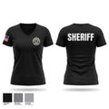Lewis county sheriff Women's Short Sleeve V-neck Shirt - 1