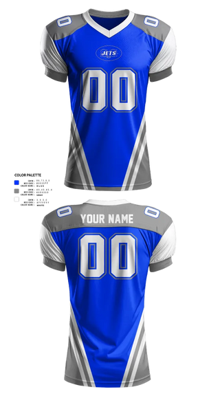 Football Jersey, Spring Grove Jets Football, , Teamtime, Team time, sublimation, custom sports apparel, team uniforms, spirit wear, spiritwear, sports uniforms, custom shirts, team store, custom team store, fundraiser sports, apparel fundraiser