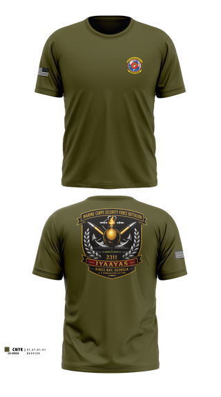 Short Sleeve Performance Shirt, Marine Corps Security Force Battalion Kings Bay, Marines, Teamtime, Team time, sublimation, custom sports apparel, team uniforms, spirit wear, spiritwear, sports uniforms, custom shirts, team store, custom team store, fundraiser sports, apparel fundraiser