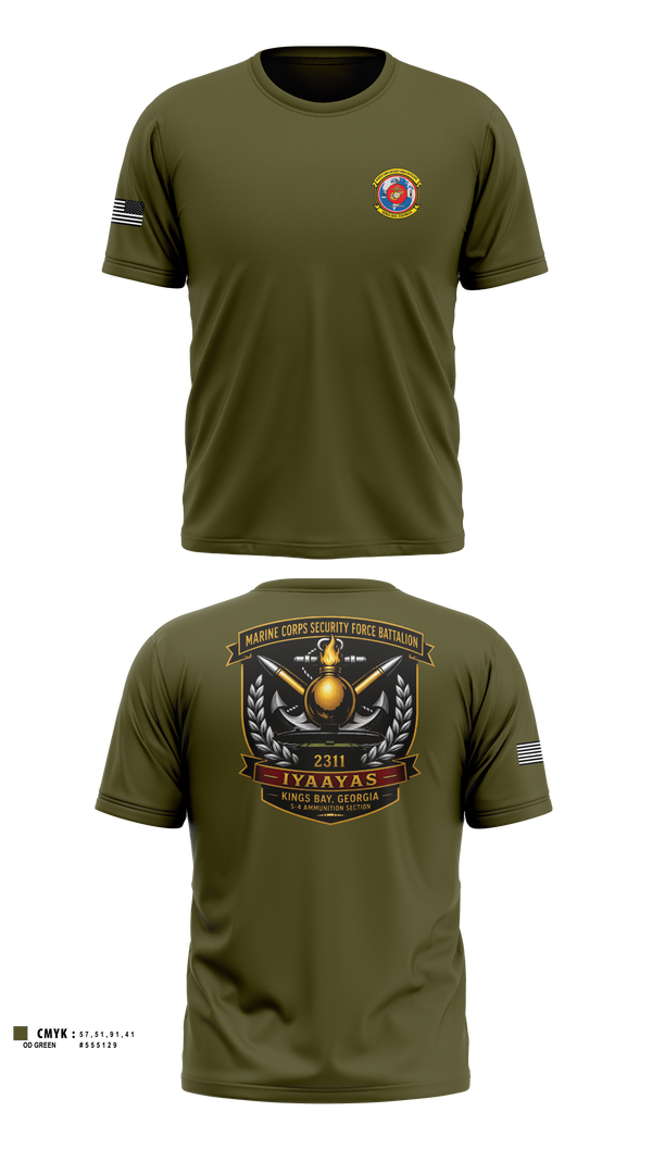Short Sleeve Performance Shirt, Marine Corps Security Force Battalion Kings Bay, Marines, Teamtime, Team time, sublimation, custom sports apparel, team uniforms, spirit wear, spiritwear, sports uniforms, custom shirts, team store, custom team store, fundraiser sports, apparel fundraiser