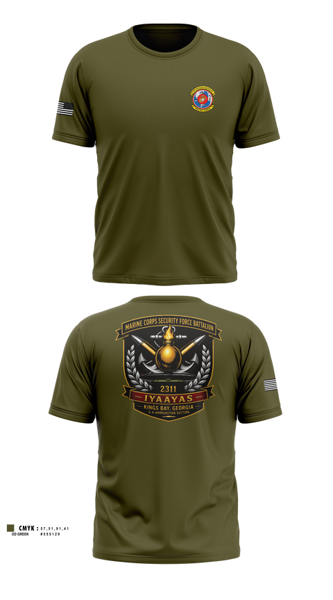 Old School Cotton Feel Shirt, Marine Corps Security Force Battalion Kings Bay, Marines, Teamtime, Team time, sublimation, custom sports apparel, team uniforms, spirit wear, spiritwear, sports uniforms, custom shirts, team store, custom team store, fundraiser sports, apparel fundraiser