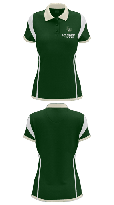 East Chambers Elementary 93107204 Women's Short Sleeve Performance Polo  - 26