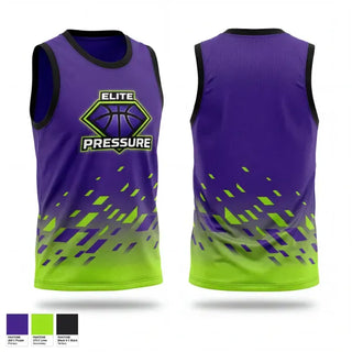 Mens Basketball Jersey, Elite Pressure, Men's Basketball, Teamtime, Team time, sublimation, custom sports apparel, team uniforms, spirit wear, spiritwear, sports uniforms, custom shirts, team store, custom team store, fundraiser sports, apparel fundraiser