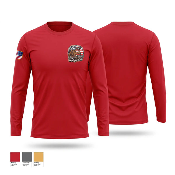 Long Sleeve Performance Shirt, Morrell Volunteer Fire Company, Fire Department, Teamtime, Team time, sublimation, custom sports apparel, team uniforms, spirit wear, spiritwear, sports uniforms, custom shirts, team store, custom team store, fundraiser sports, apparel fundraiser