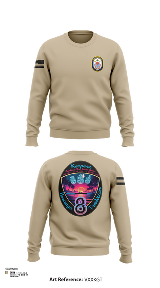 Crew Neck Sweatshirt, USS Bougainville CPO, , Teamtime, Team time, sublimation, custom sports apparel, team uniforms, spirit wear, spiritwear, sports uniforms, custom shirts, team store, custom team store, fundraiser sports, apparel fundraiser