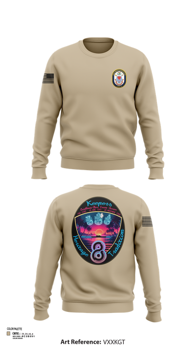 USS Bougainville CPO 89131174 Crew Neck Sweatshirt - 102