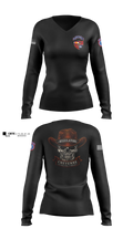 Cheyenne US Army Recruiting Company Women's Long Sleeve V-neck Shirt - 100